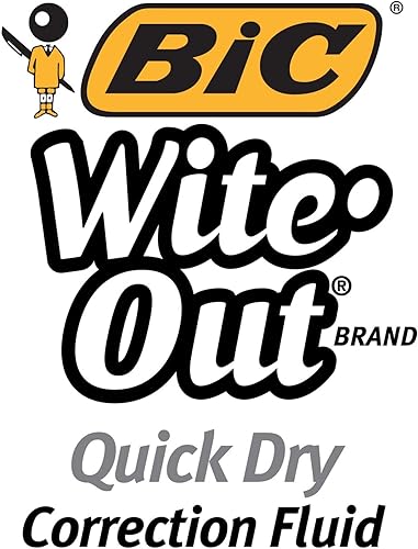 Miniatura 4 de BIC Wite-Out Brand - Líquido de corrección de secado rápido, 0.7 fl oz, blanco, 12 unidades