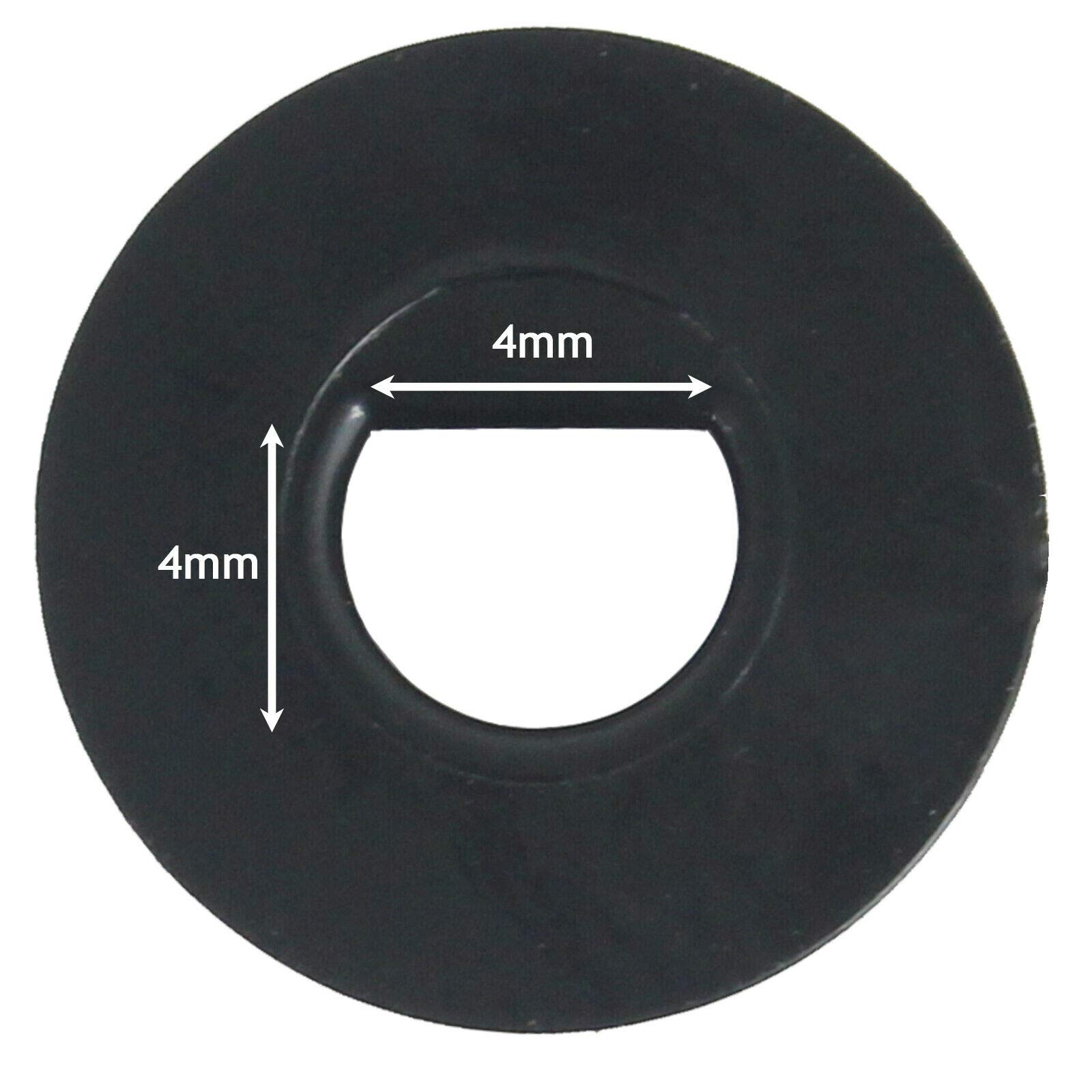 1D09 | MEC Kap voor schakelaar Rond 9.6mm Zwart Plastic 999