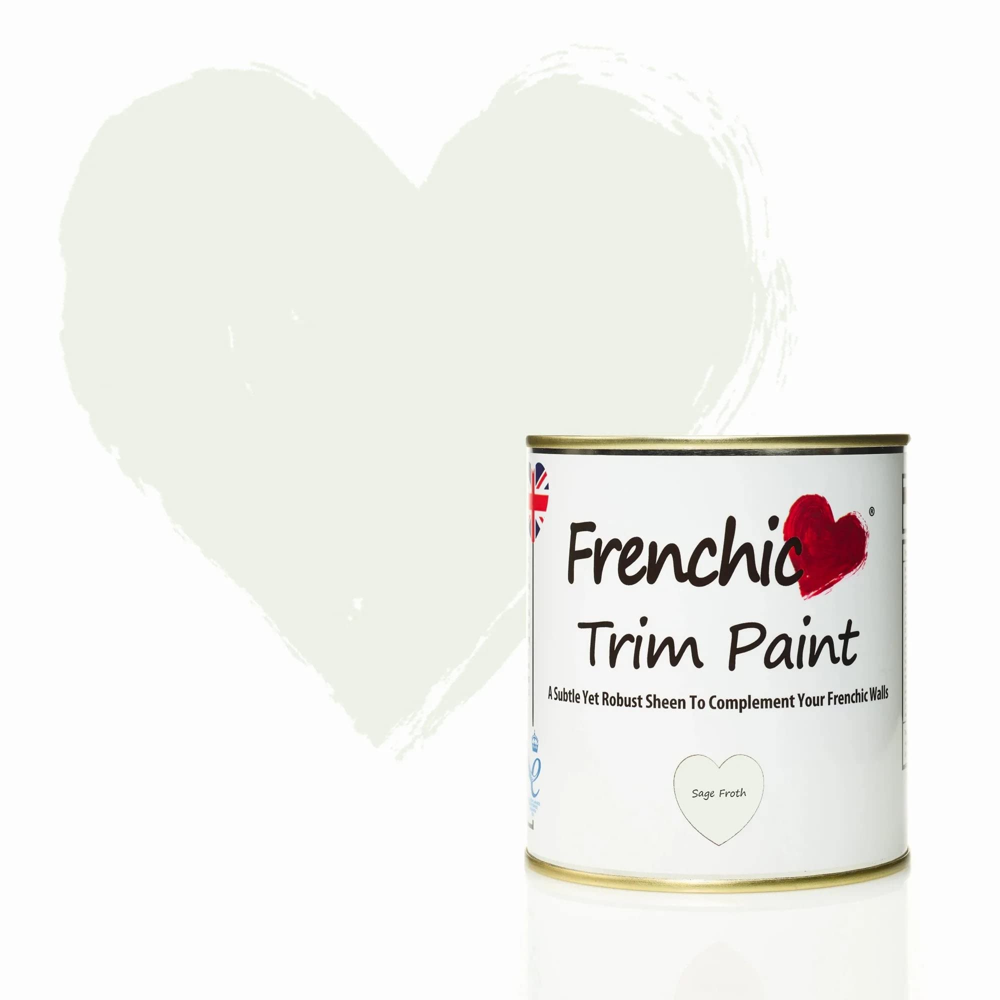 Frenchic Paint Sage Froth Trim Paint 500Ml & Water Based 