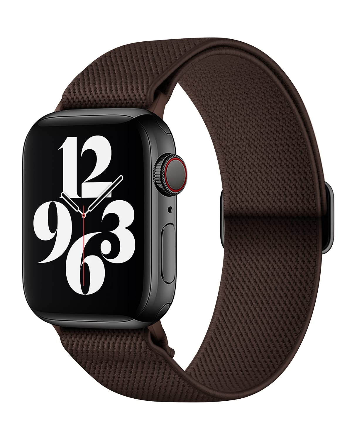 AMANECER Stretchy Nylon Bands Compatible with Apple Watch Series 11/10/9/8/7/6/5/4 SE 3/2/1, Adjustable Braided Elastic Sport Loop Rugged Straps for