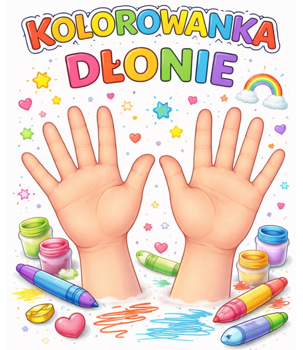 Kolorowanka Dłonie: Części ciała