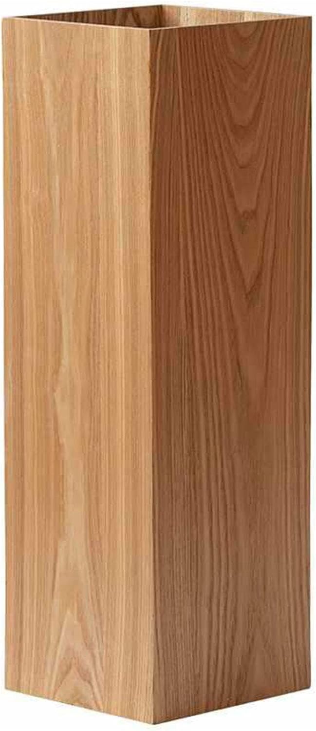 Premium Wooden with Drip Tray - Anti-Slip Square Umbrella Holder for Entryway Stylish Free-Standing Design Perfect for Walking Sticks and Umbrellas