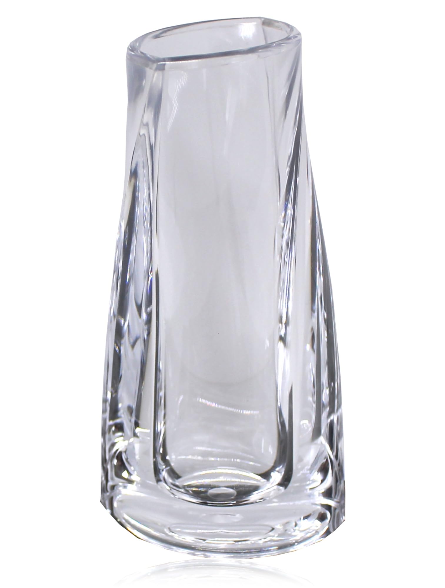GemRich Acrylic Flower Vase Unbreakable Clear Single Bud Vase 5.9in