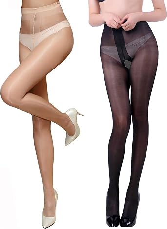 Womens Suspender Tights Sexy Lace Garter Belt Shiny Sheer Pantyhose Mock Stockings 15 Denier
