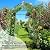 AGTEK 87in Garden Arch Trellis for Climbing Plants, Garden Arches Support Structure, Tall Metal Garden Tunnel Trellises Archway for Climbing Vine, Vegetable, Fruit, Flower, Squash Arbors