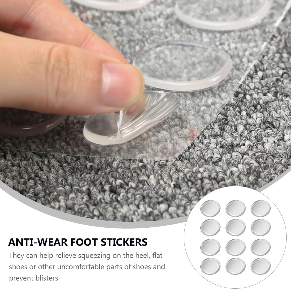 6 pares de almohadillas para zapatos de tacón de mujer, plantillas de gel transparente de alta adherencia, almohadillas de gel invisibles, antidesgaste, antidesgaste, protectores de pies transparentes