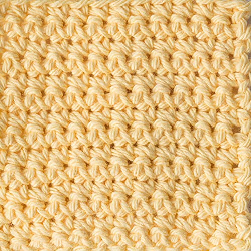 Image of Lily Sugar N Cream Cones Yellow Yarn - 1 Pack of 14oz /400g - Cotton - #4 Medium - 706 Yards - Knitting /Crochet