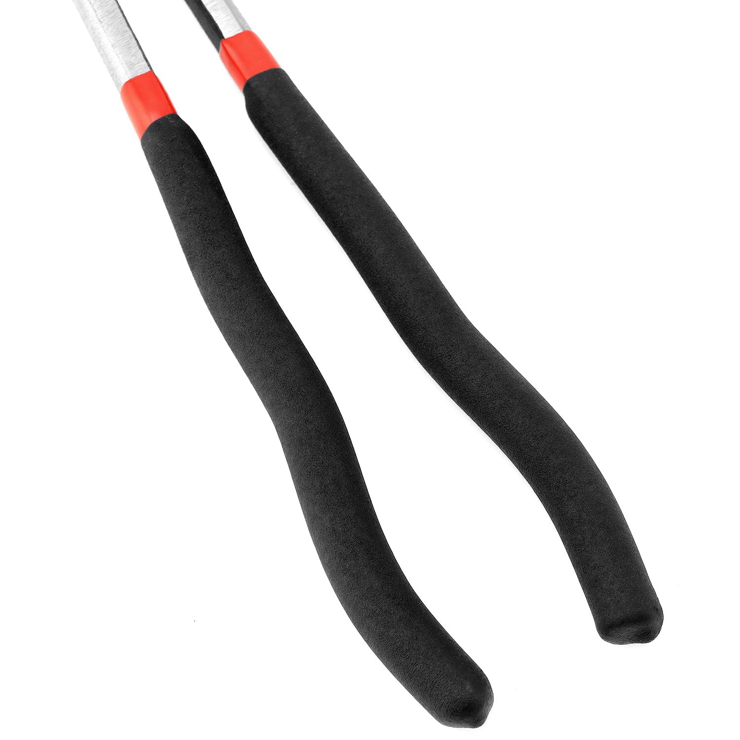 QWORK® Pinza a becchi extra lunghi dritta 400 mm, acciaio di alta qualità, manici antiscivolo, pinza multifunzionale