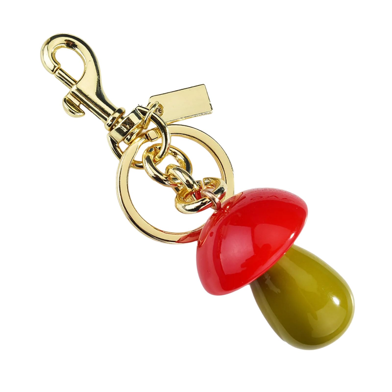 yanwuwa Lightweight Mushroom Charm Keychain Holder Trendy Bag Accessory Elegant Women ' s Backpack Decoration Cartoon Mushroom Keychain Charm