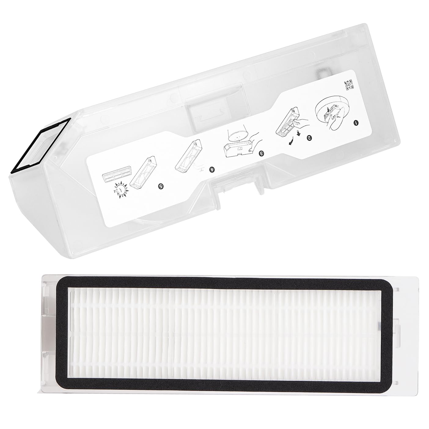 Dust Bin Box Compatible with Roborock Q Revo Robot Vacuum Cleaner/Roborock P10 Vacuum Cleaner (Not for other models)