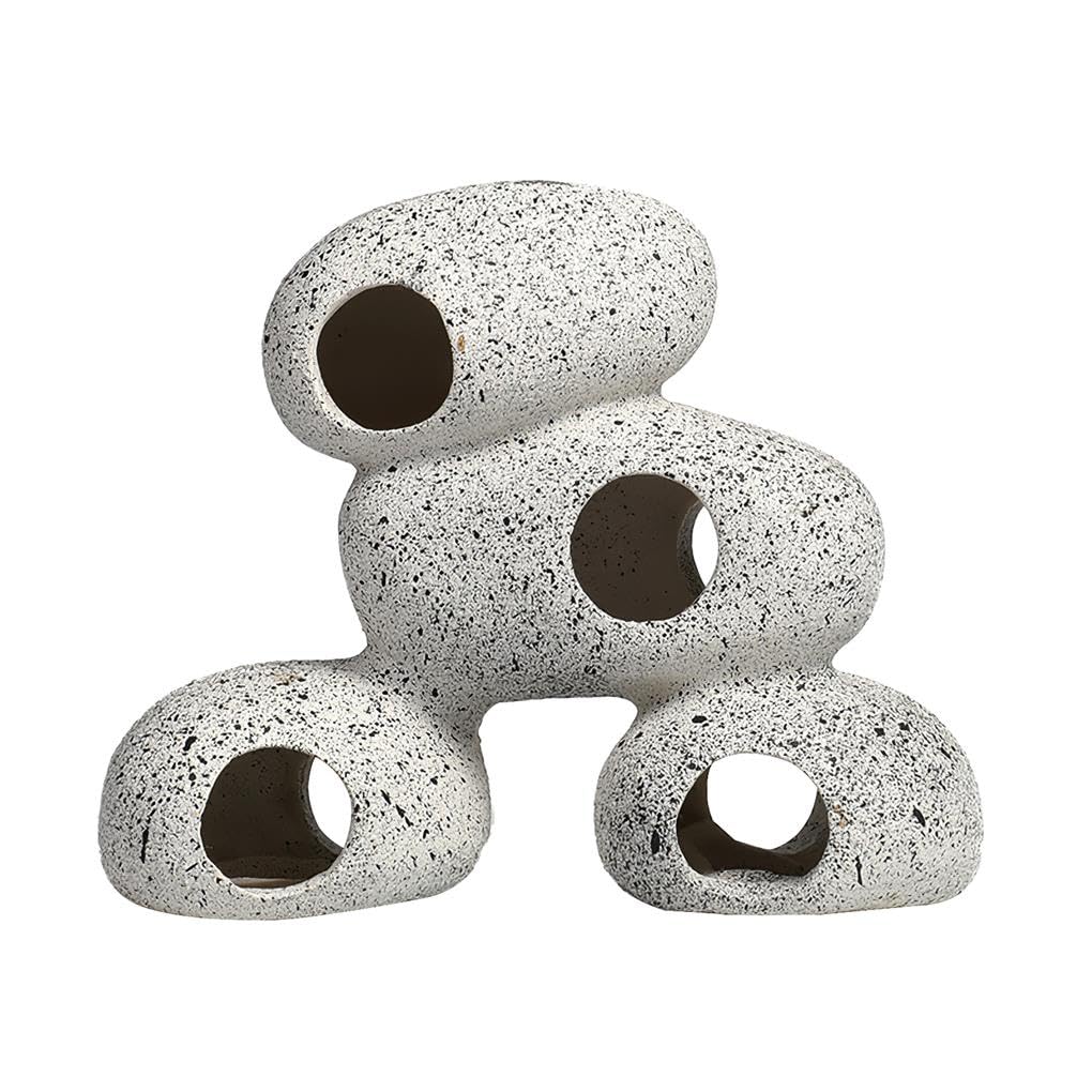 3 set acquario grotta fori multipli nascondiglio di pesce decorazione acquario caverna impermeabile gamberetti allevamento pietra per acquario decorazione stile 1