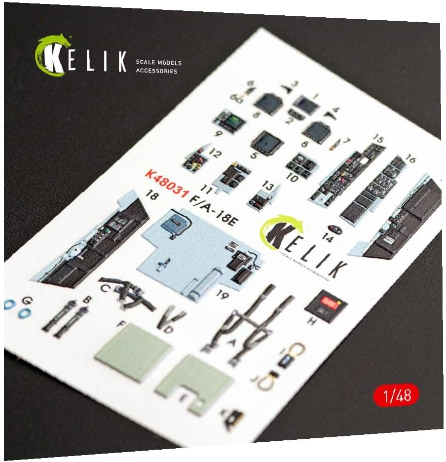 Reskit K48031-1/48 F/A-18E Super Hornet Interior 3D Decals for Meng kit