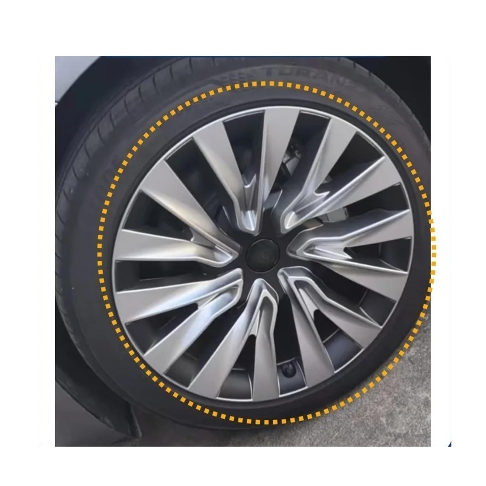 embellecedor de Ruedas Cubierta Rueda 18 Pulgadas 4 Uds. para Tesla para Modelo 3 Highland Performance tapacubos Repuesto Borde Completo 2025 tapacubos(Mute Black 4pcs)