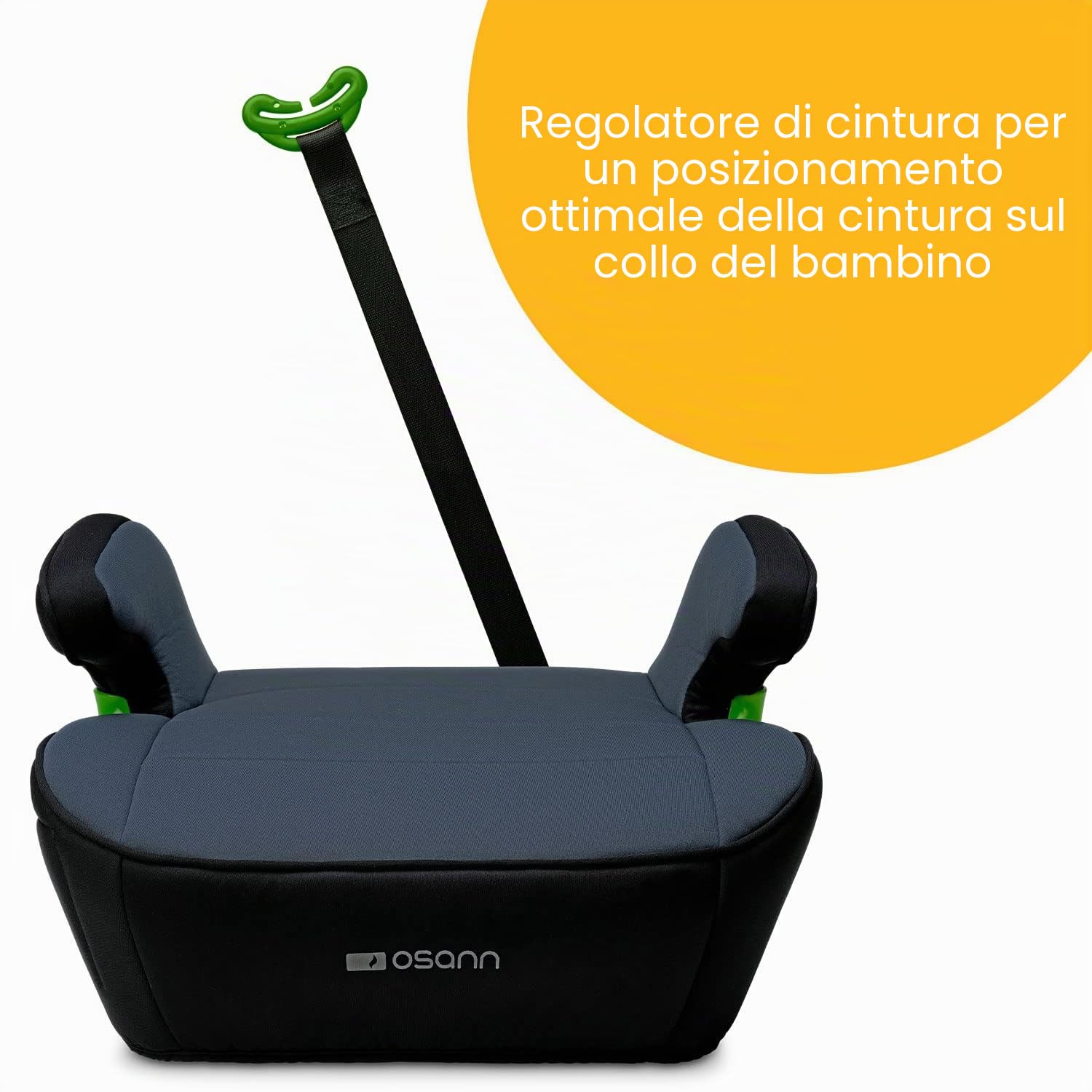 Osann Junior Gurtfix i-Size Sitzerhöhung ohne Isofix Auto Kinder (126-150cm)**
