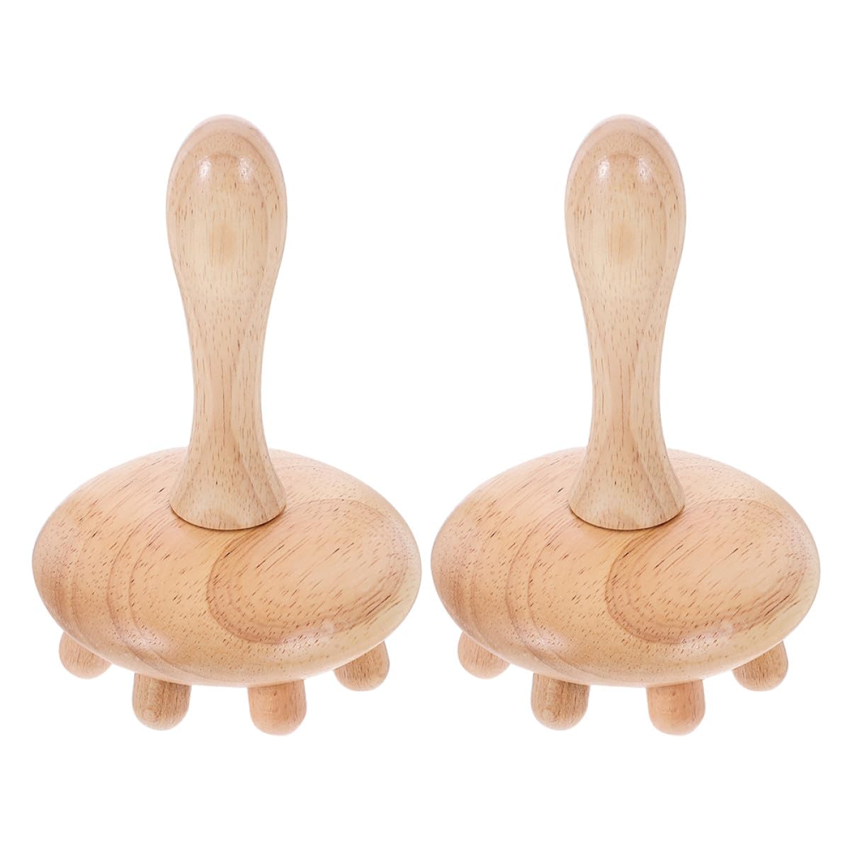 Peine de Madera 2 Piezas Diseño Delicado y Práctico para Masaje de Cuero Cabelludo Resistente a Deformaciones para Cuidado y Relajación
