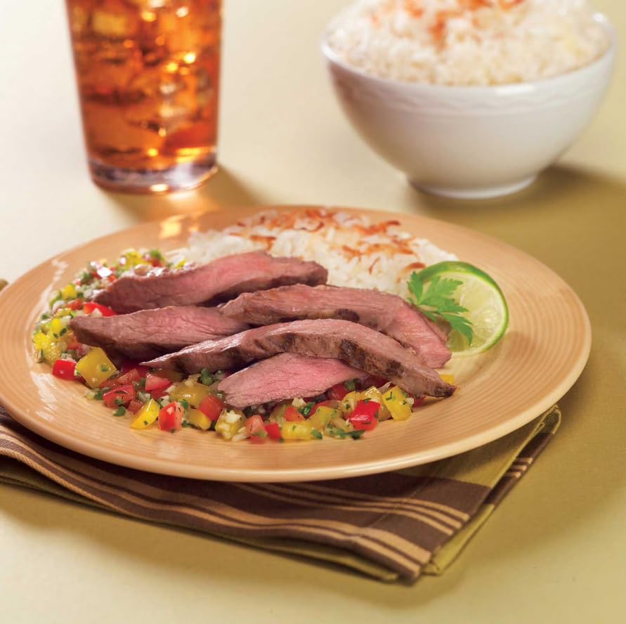 Florida Angus Beef Inside Skirt Steak , Fresh never frozen ,This cut of meat is lean and flavorful. Inside skirt comes from the flank. Skirt steaks can be slow cooked, grilled, braised and stir fried , 3 pound