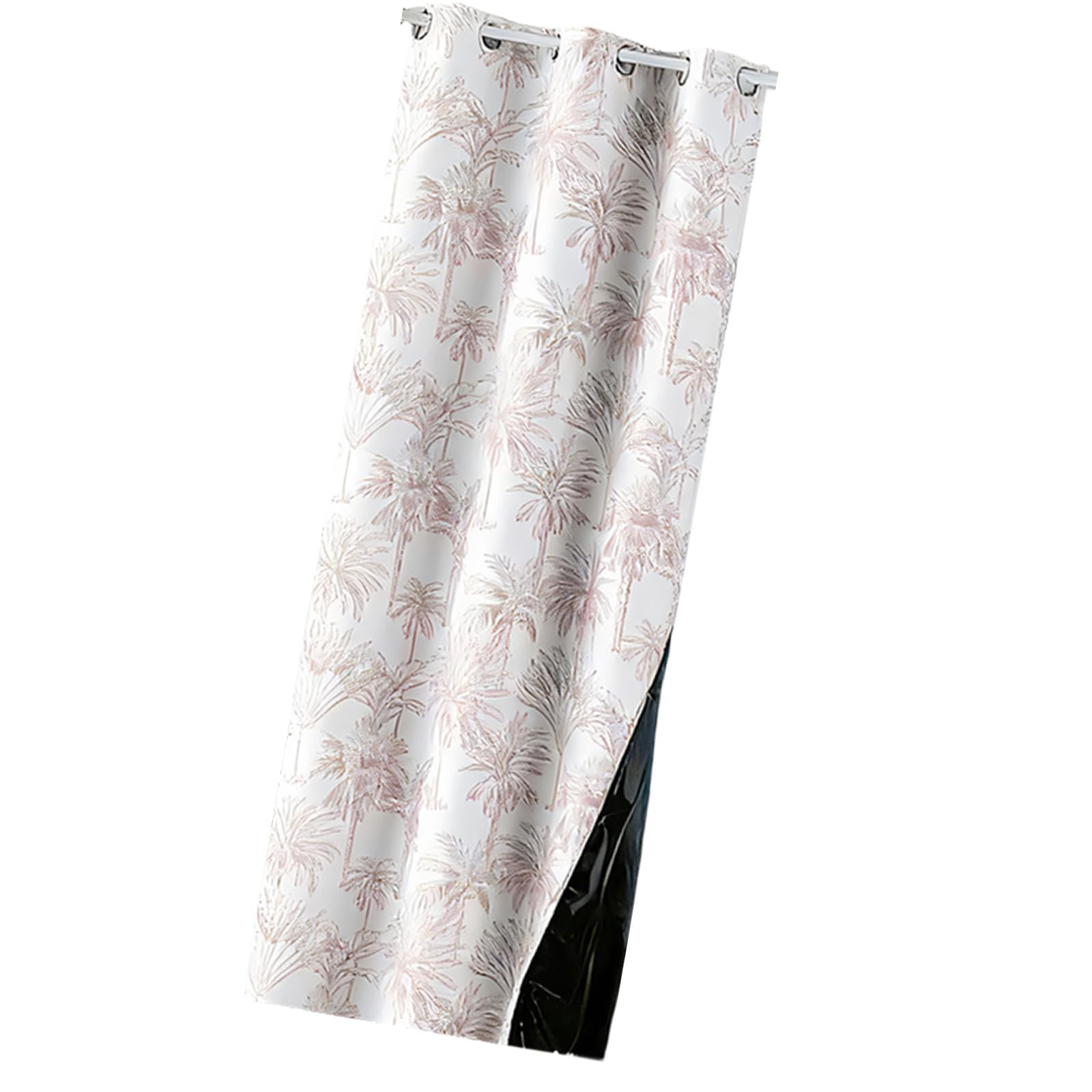 Jazuaiao Blackouts Curtain with Floral Print Grommets Top Light Blocking Thermal Darkening Window Drape for Bedroom and Living Room Light Blocking Curtain