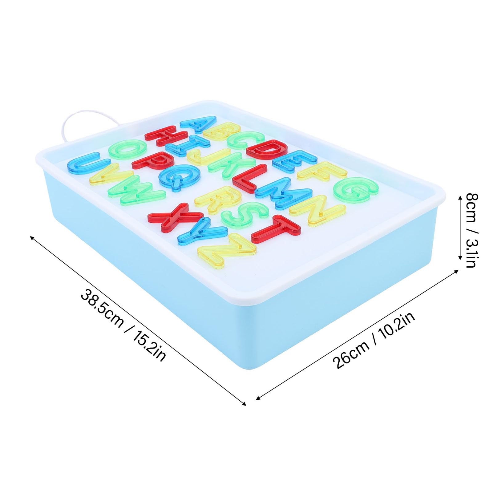 Mesa de Luz de Aprendizaje Sensorial Interactiva con 26 Letras, Juguete Educativo de 10 Números para el Aula de Jardín de Infantes
