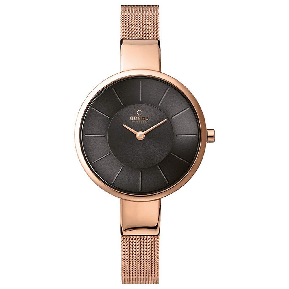 Obaku Sol Blush Analog Black Dial Womens Watch-V149LXVJMV (B0878YDZ2R) Amazon Price History, Amazon Price Tracker