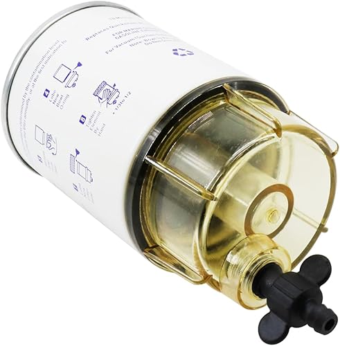Miniatura 7 de S3227 Filtro separador de agua de combustible con cuenco transparente Reemplazar 320R 490R-RAC-01 18-7948 9-37882 18-7922 18-7922-1 apto para motor