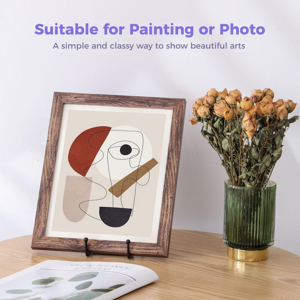 10-Pack Metal Plate & Photo Display Stands, Simple Tabletop Holders For Artworks, Books, Plates, And More
