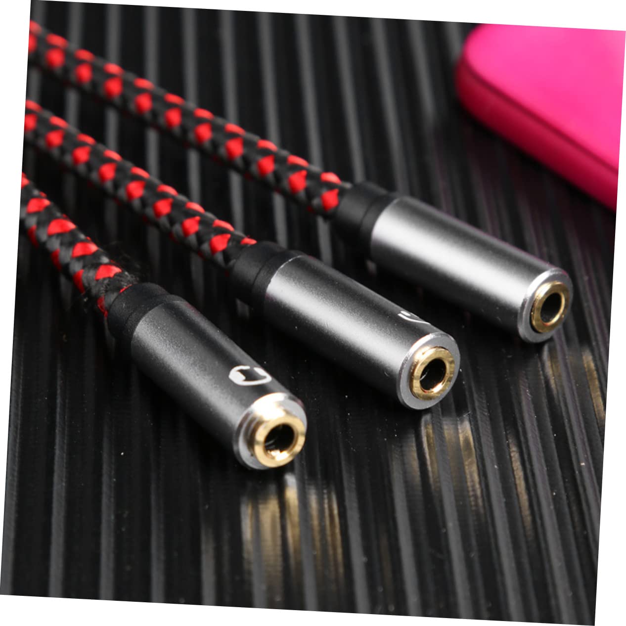 DOITOOL 3piezas Divisor De Audio y Adaptador De Auriculares Compacto para Compartir Sonido Viajes y Salidas Compatible y Dispositivos Portátiles