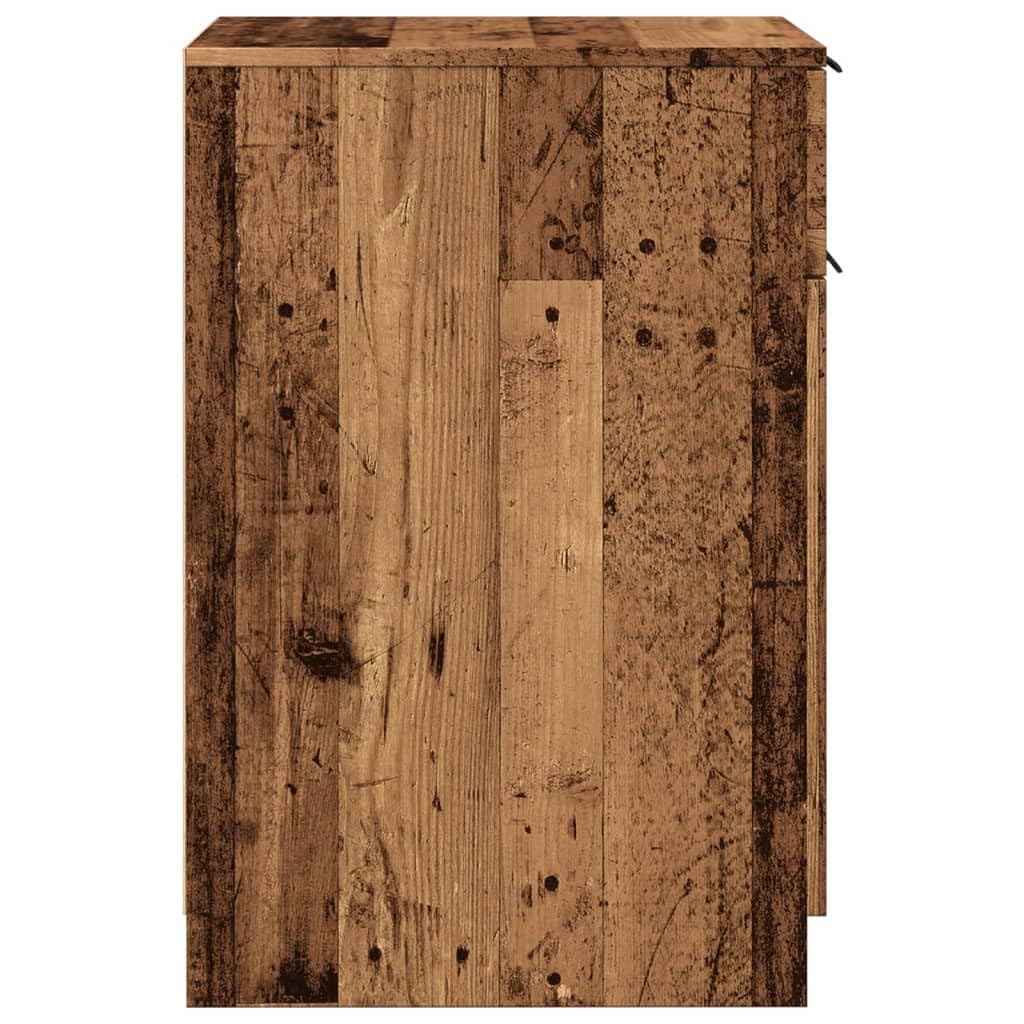 Armadio da scrivania in legno composito 33x50x75 cm con cassetto