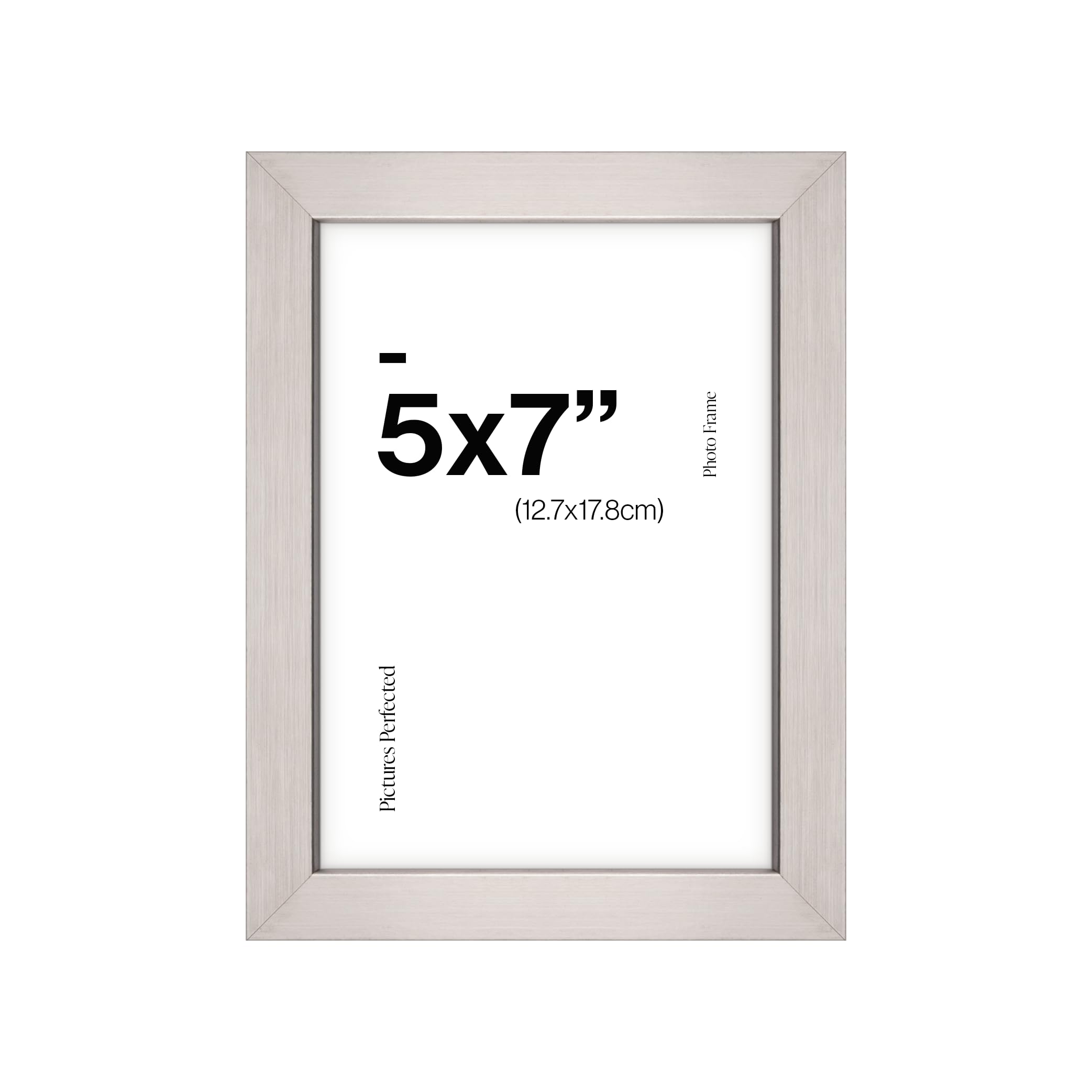 Contemporary Silver 7x5 Wooden Photo Frame for 7x5 Photos or Pictures