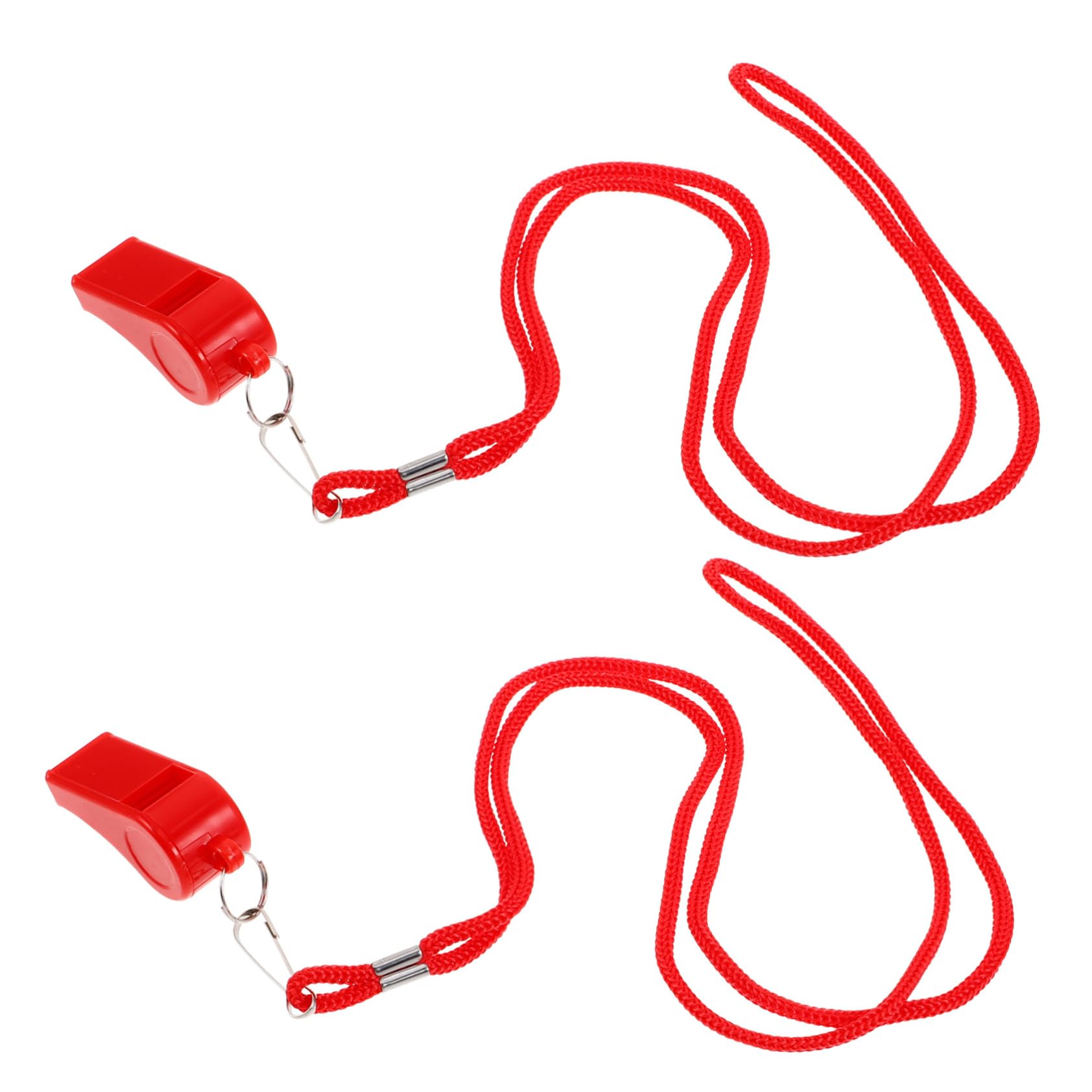 BESPORTBLE 2pcs Teacher Whistle Loud Plastic Safety for Football Training Hiking Outdoor Activities