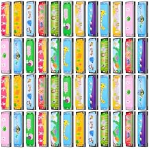 48 Pcs Harmonica for Kids, Lightweight Cartoon Harmonica with Double Row of 16 Holes Harmonicas for Toddler Kids Adult Beginners Musical Instrument Toy