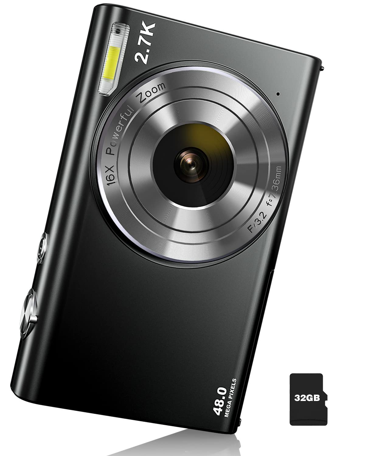 デジタルカメラ HDカメラ 1080P 4800万画素 32gカード付き Amazon | Rosdeca デジカメ 4800万画素 デジタルカメラ HDカメラ