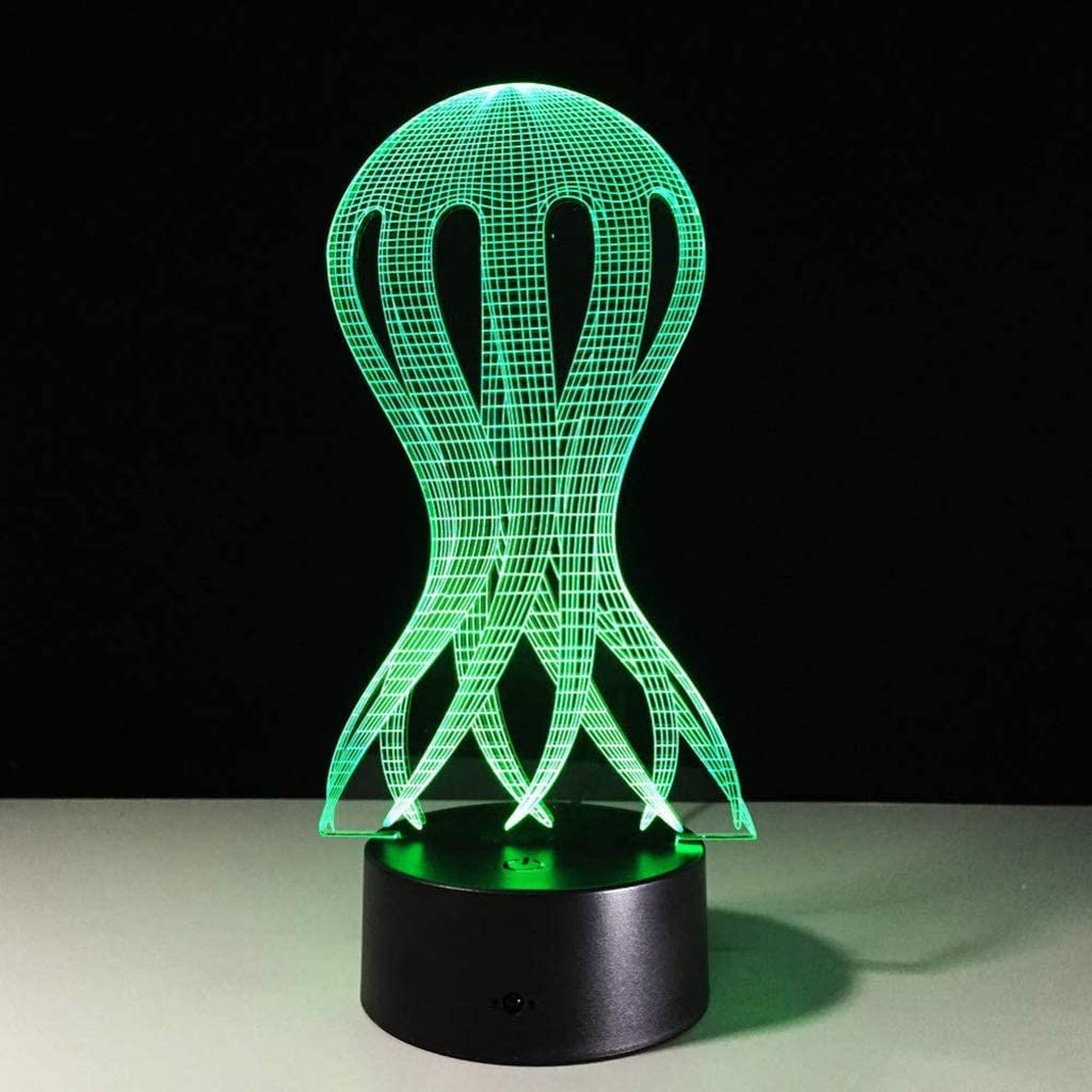 Octopus Medusa Lumière 3D USB LED Lumière de Nuit Créative Lumière de Nuit pour Dormir Lampe de Table Éclairage Décoratif