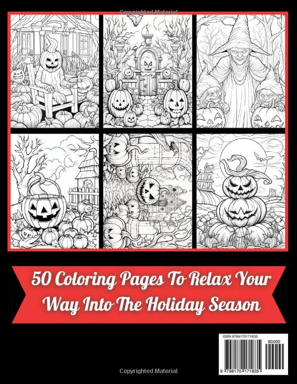 Halloween 2026 New Coloring Book For Adults image 3
