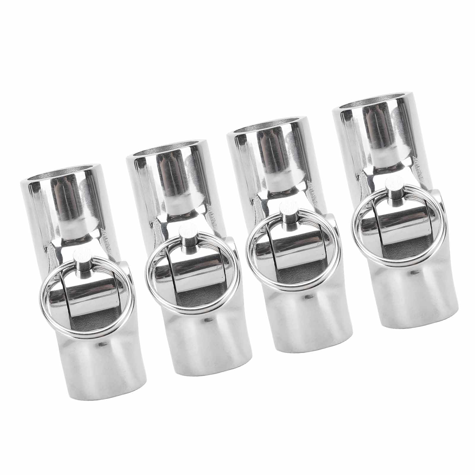 4 Pezzi di connettore per Tubi da Barca, connettore a Sfera Pieghevole in Acciaio Inox da 22 mm, raccordi per corrimano di Yacht marini con Design Rotante, Adatti a Barche
