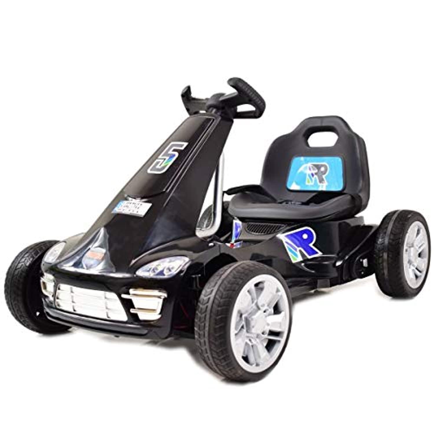 Dorsa Unique Style Kids Battery Operated Go Kart Ride On Car, Black, 8899