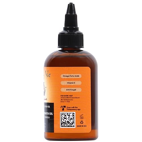 Miniatura 6 de Sunny Isle Aceite de ricino negro jamaicano para reparación de raíces de 4 onzas | Fórmula de reversión de daños | Nutre los folículos pilosos |