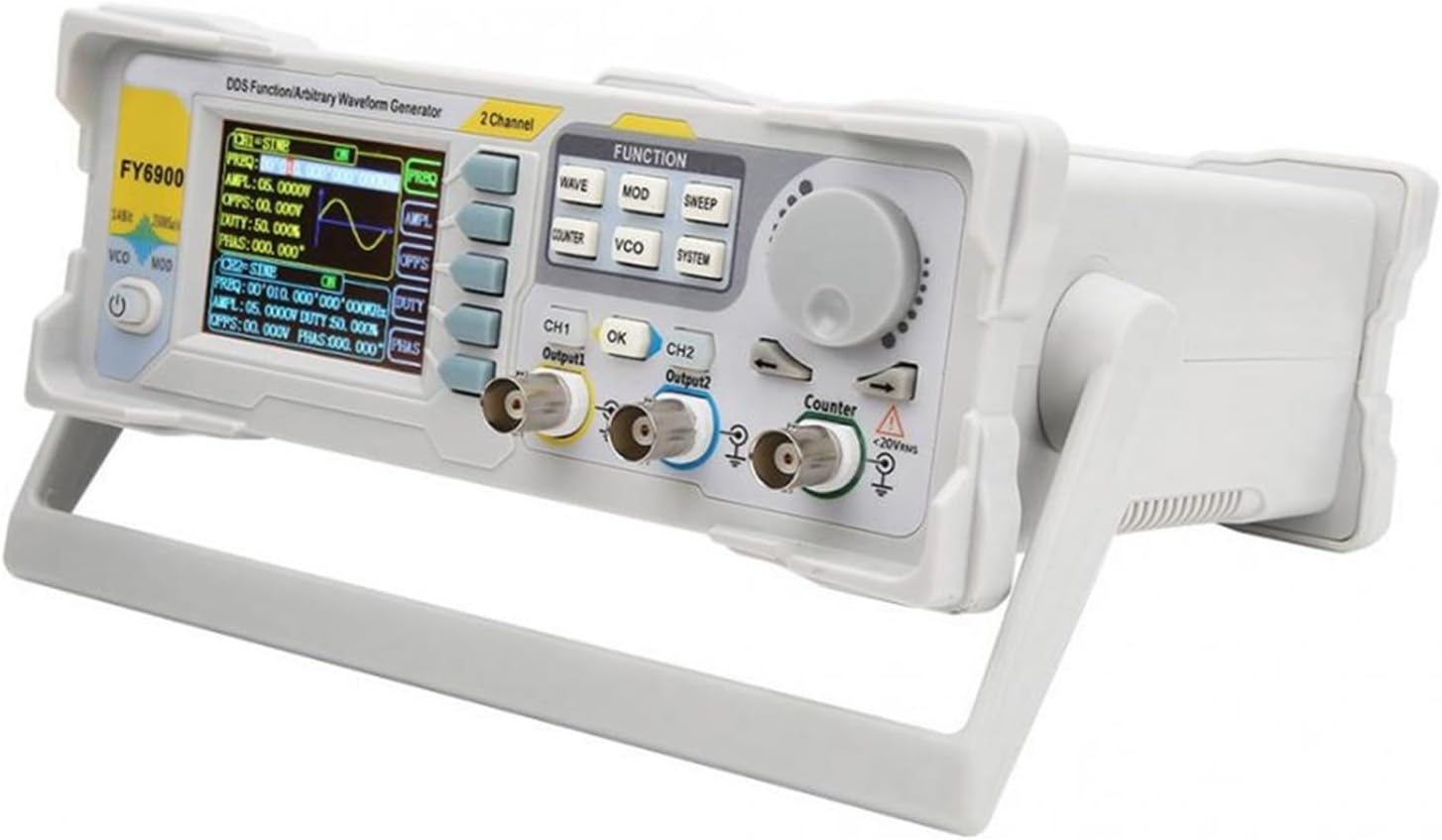 20/30/40/50/60/80/100MHz DDS Function Signal Generator, Dual-Channel Arbitrary Waveform Generator, Source Frequency Counter (FY6900)