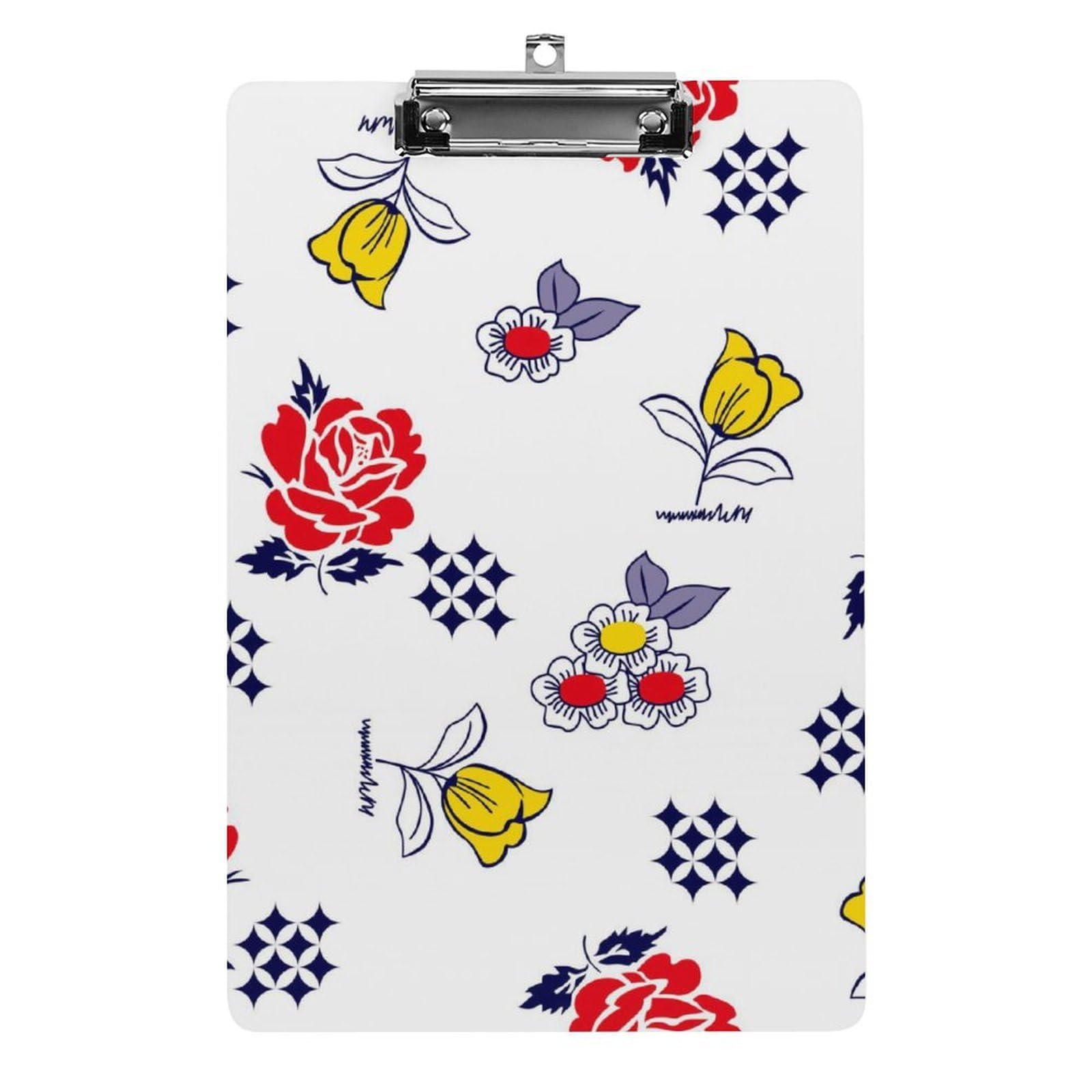 Porte-document fleurs rouges idéal pour les réunions et le bureau - 8