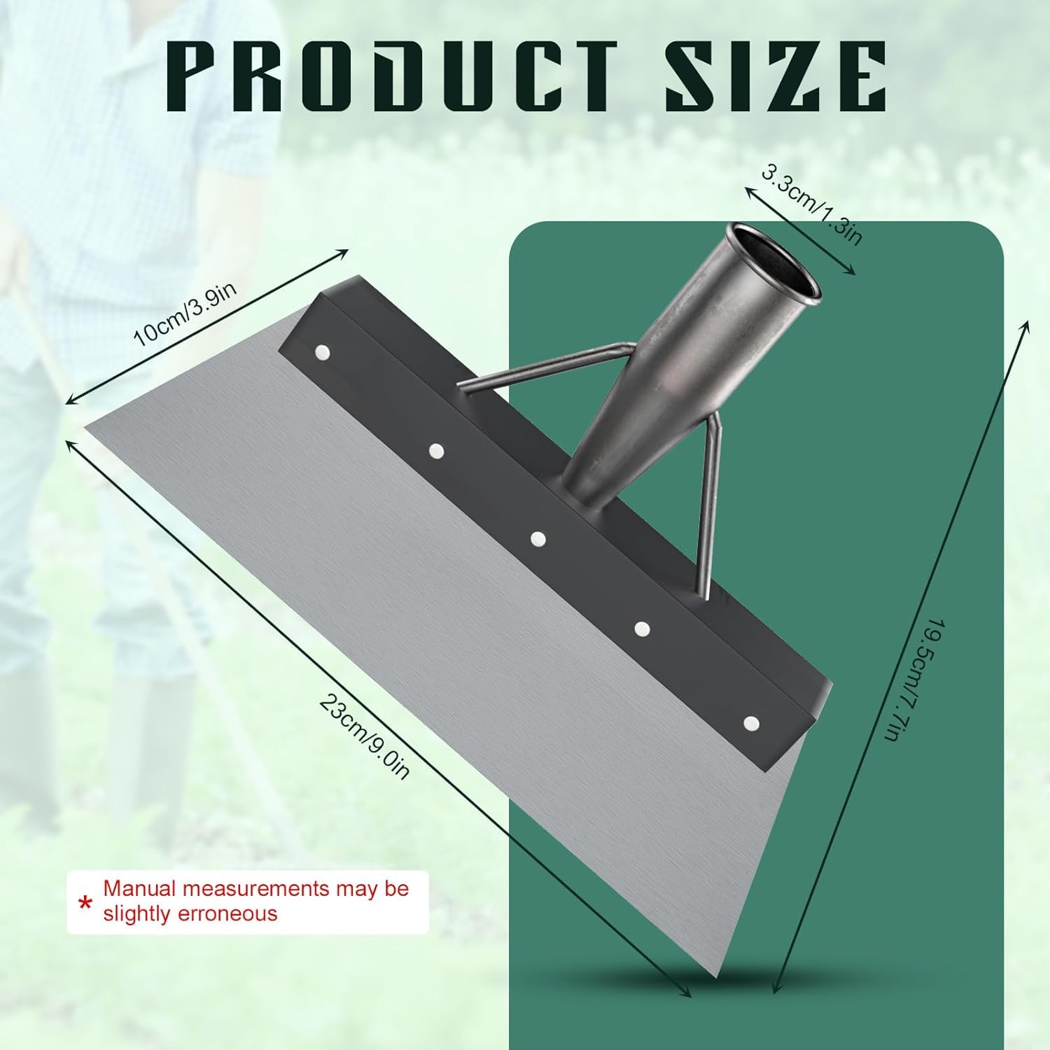 Multifunctional Cleaning Shovel,Outdoor Garden Cleaning Shovel,Steel Weeding Planting Farm Cleaning Shovel Weeding Tool - Image 3