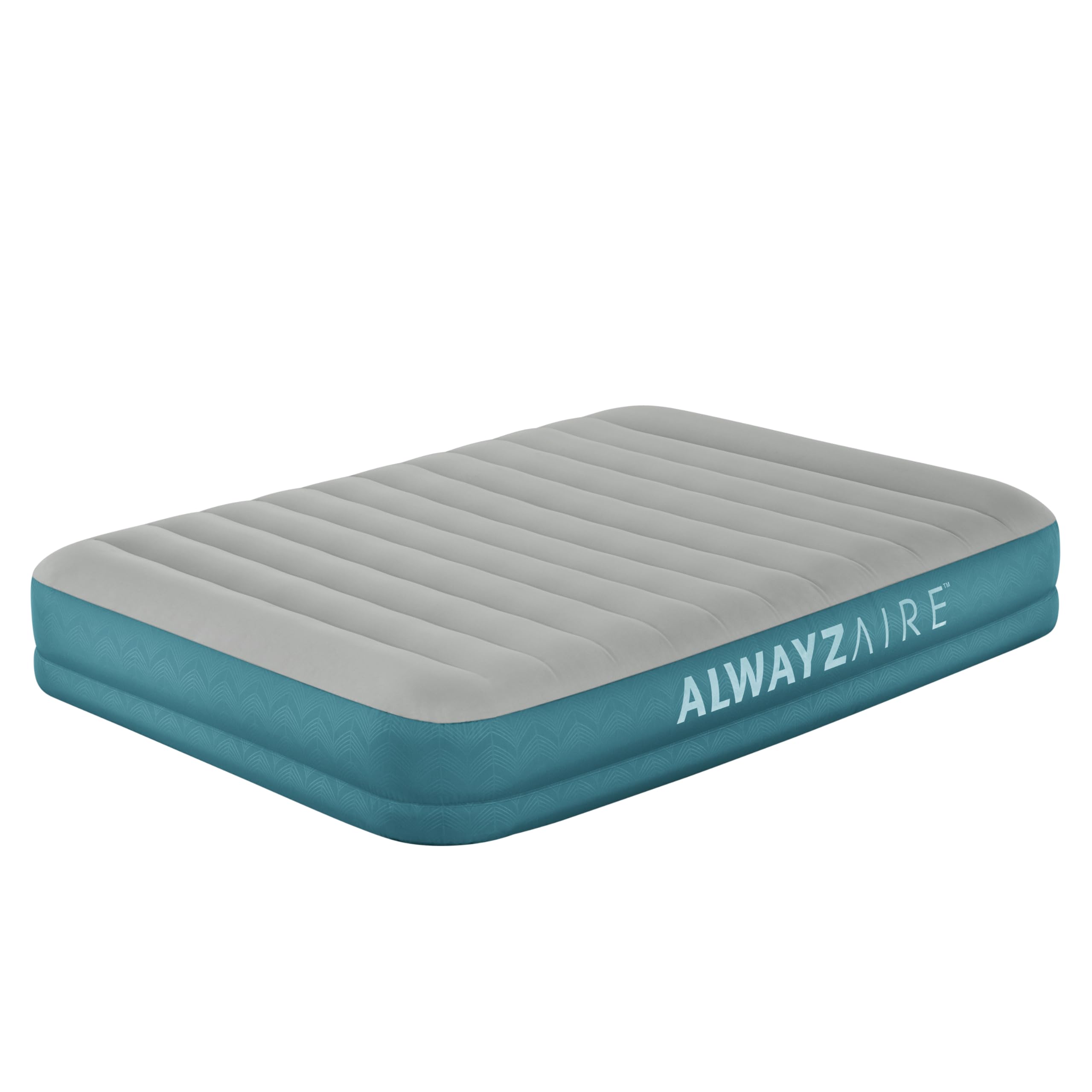 Bestway AlwayzAire Fortech łóżko dmuchane z podwójną pompą zasilaną akumulatorem, Double XL/Lo, 203 x 152 x 36 cm, turkusowe