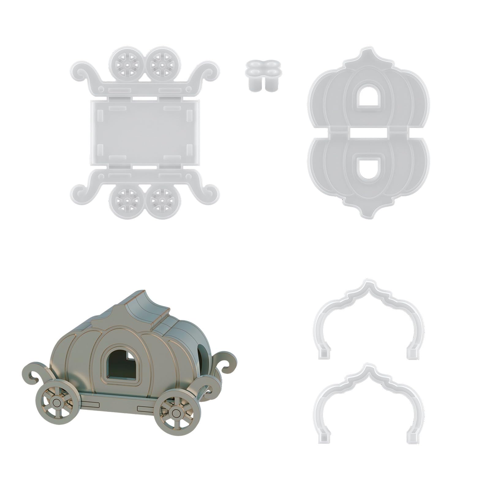 YTtkku Holiday Craft Flexible Food-Grade for Christmas Home Deco Projects Pumpkin Carriages