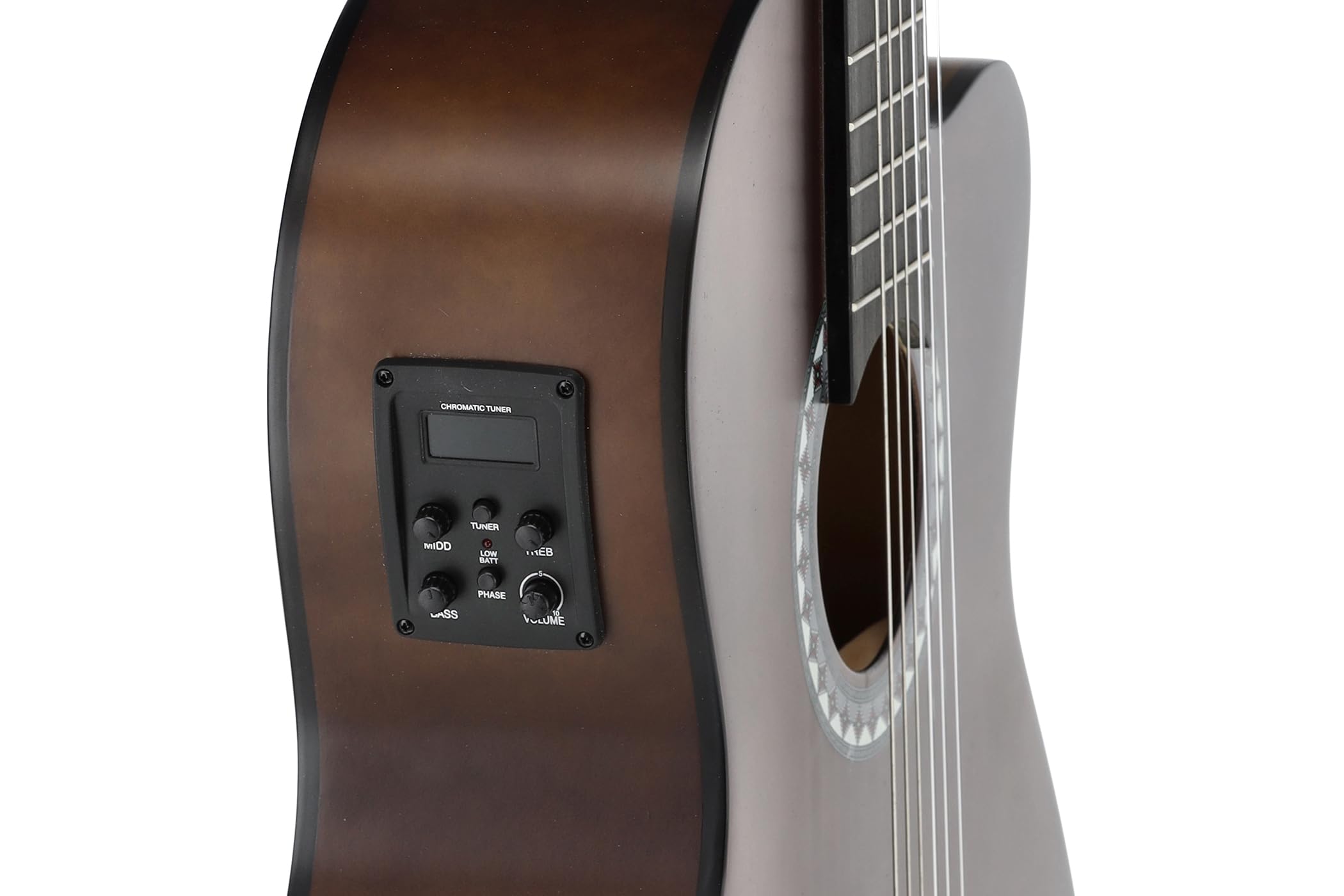 GEWA Chitarra Classica E-Acustica Basic 4/4 Corpo Tiglio Pickup EQ Accordatore Cutaway Noce