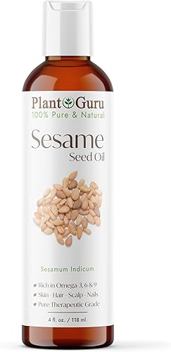 Miniatura 1 de Aceite de semilla de sésamo 100 puro natural para la piel el cuerpo la cara y el cabello creciente hidratante Ideal para cremas lociones bálsamo