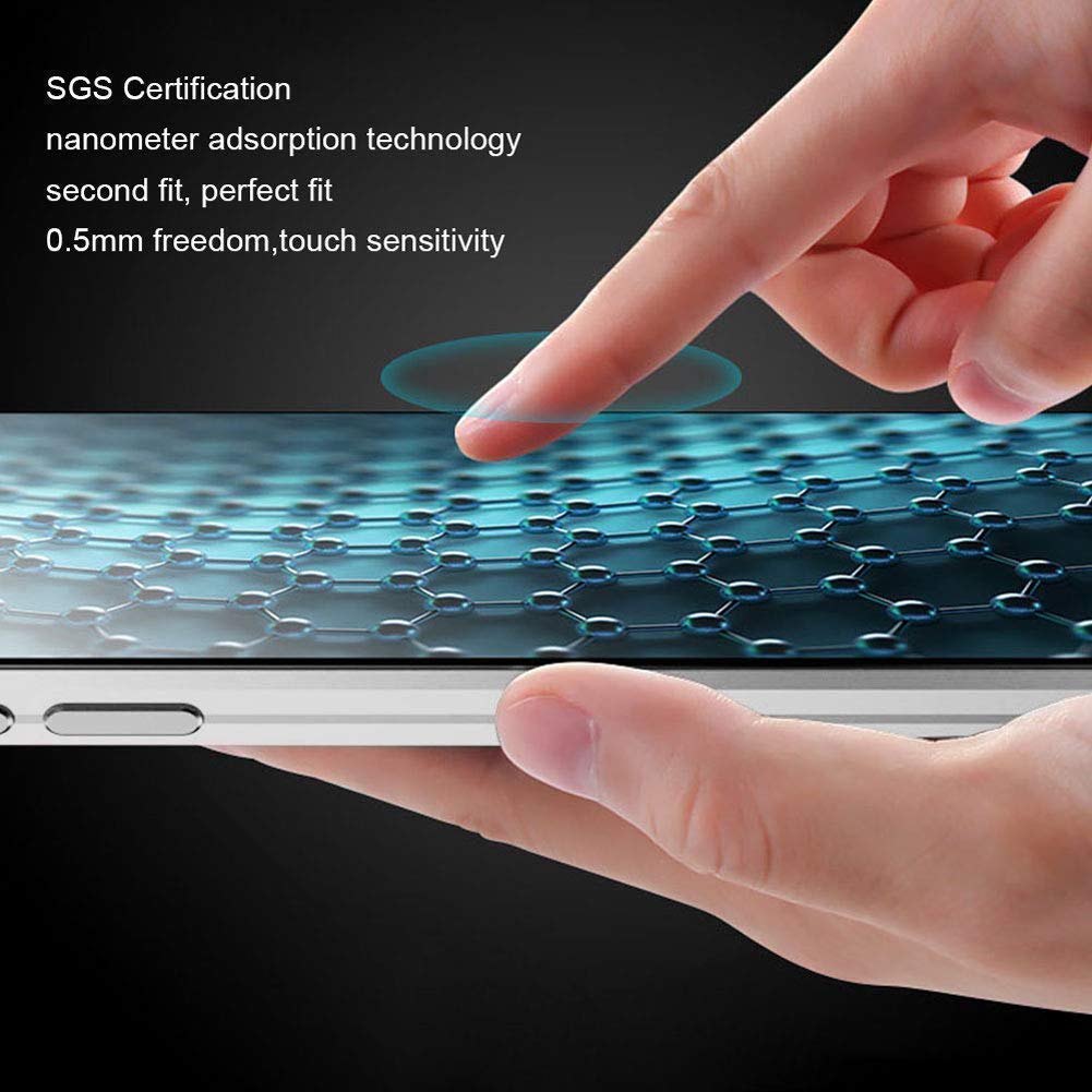 Magnetic Adsorption Metal Case for Samsung Galaxy A40, [Gift Screen Protector] Built-in Magnets Metal Bumper Frame + 9H Clear Tempered Glass Back Cover for Samsung Galaxy A40 [Red]