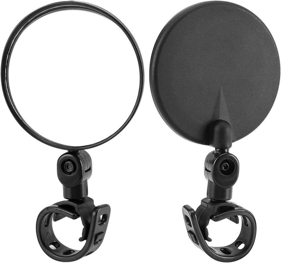 Accmor Bike Mirrors,2pcs Bicycle Cycling Rear View Mirrors, Adjustable 360 Rotatable Handlebar Glass Rearview Bicycle Mirrors for Road Mountain Bike