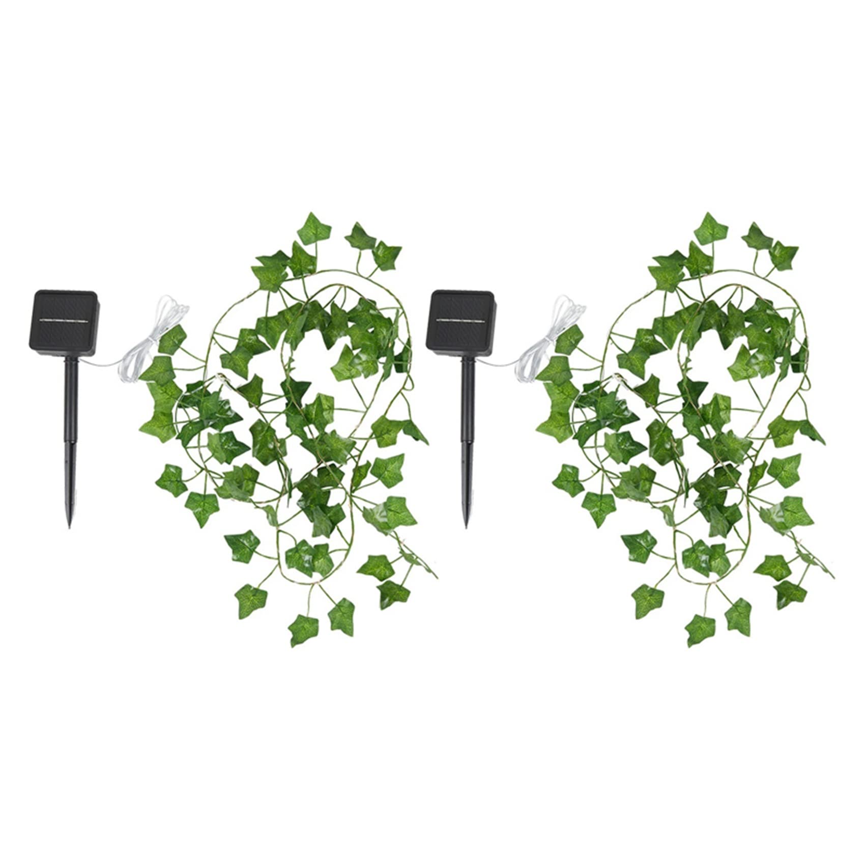 Hndhbfgrt 2X Solar Lights Maple Leaf Fairy Lights Waterproof Outdoor Garland Solar Lamp Christmas for Garden Decoration-2M 20LED
