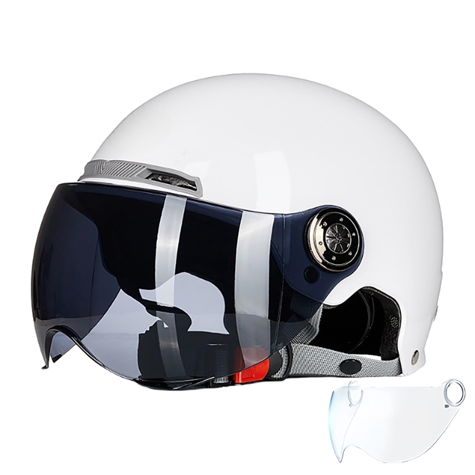 Kask rowerowy, regulowany, lekki kask rowerowy dla dorosłych, skuter, deskorolka, kask z wizjerem, prosty design, uniseks