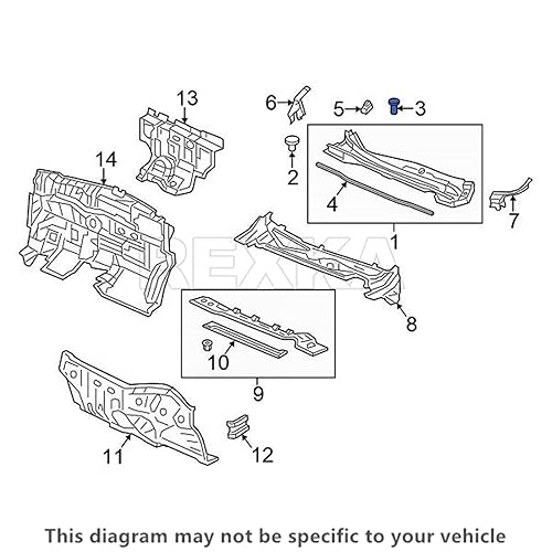Miniatura 5 de Rexka 30 unids guardabarros delantero y clip de retención para Honda Civic CR-V 91501-SNA-003 91501SNA003