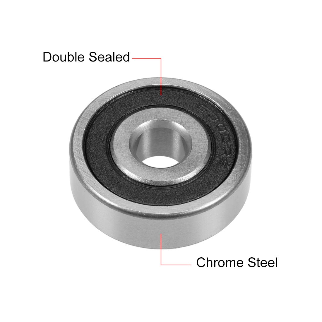 uxcell 6300-2RS Deep Groove Ball Bearing 10x35x11mm Double Sealed Chrome Steel Bearings 10-Pack