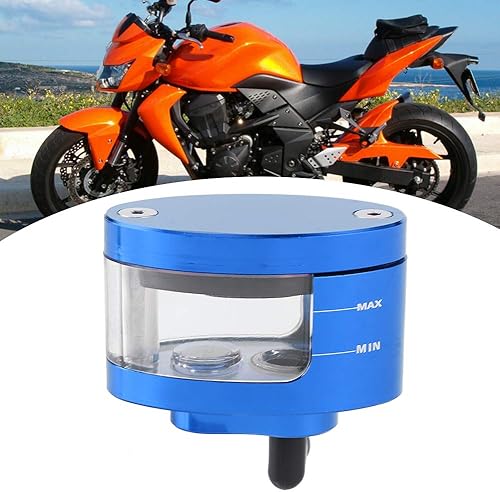 Miniatura 8 de Qiilu Accesorio de motocicleta, botella de depósito de líquido de cilindro de embrague de freno de motocicleta universal (azul)